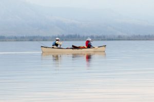 Canoeing on Yellowstone Lake