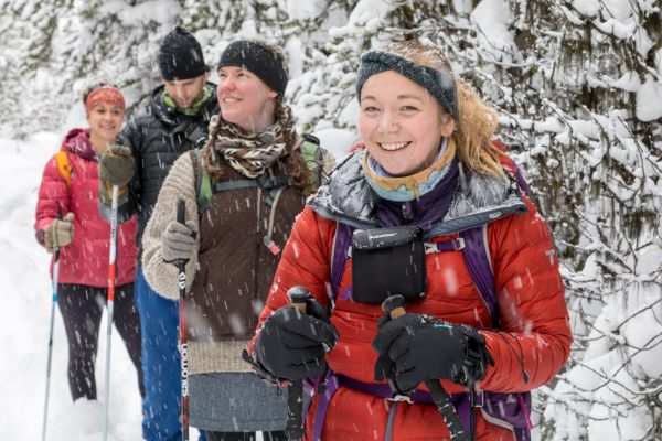 Ski group in the Canyon area