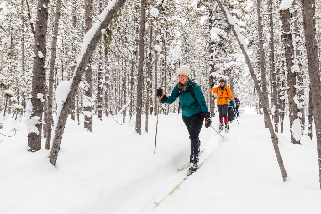 Cross-country skiing the Roller Coaster Trail (15)
