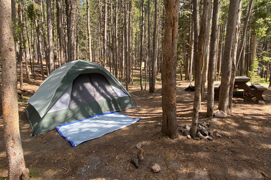 camping trip yellowstone