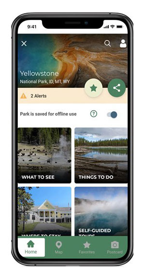 Plan your park trip with the official Yellowstone National Park app.