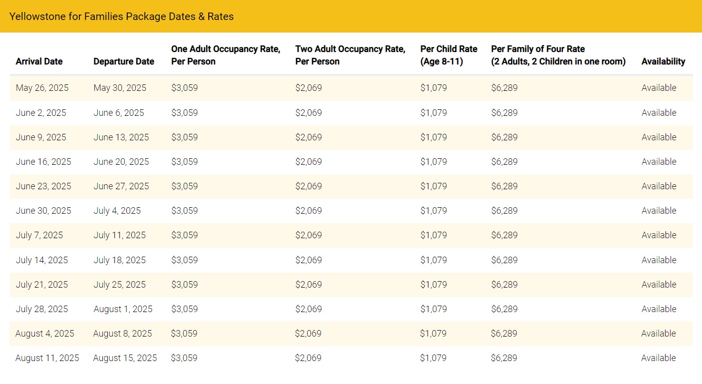 Yellowstone for Families Package Dates and Pricing 2025 Yellowstone-for-Families-Package-Dates-and-Pricing-2025