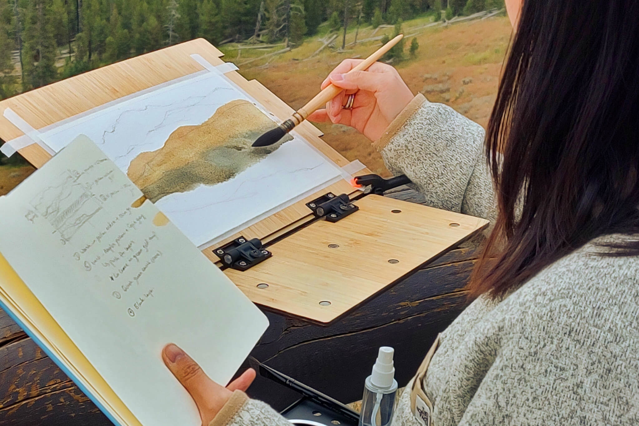 Painting Moran's Yellowstone